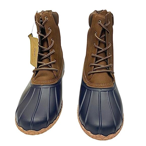 WEATHERPROOF VINTAGE Adam II Duck Boots Navy/Brown Men’s Size 13 Medium main image 4